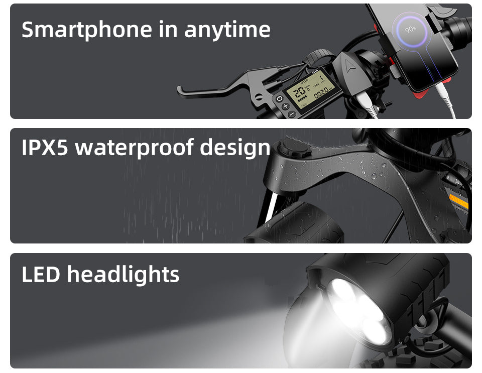 ADO A20F+ Fat Tyre Folding Electric Bike