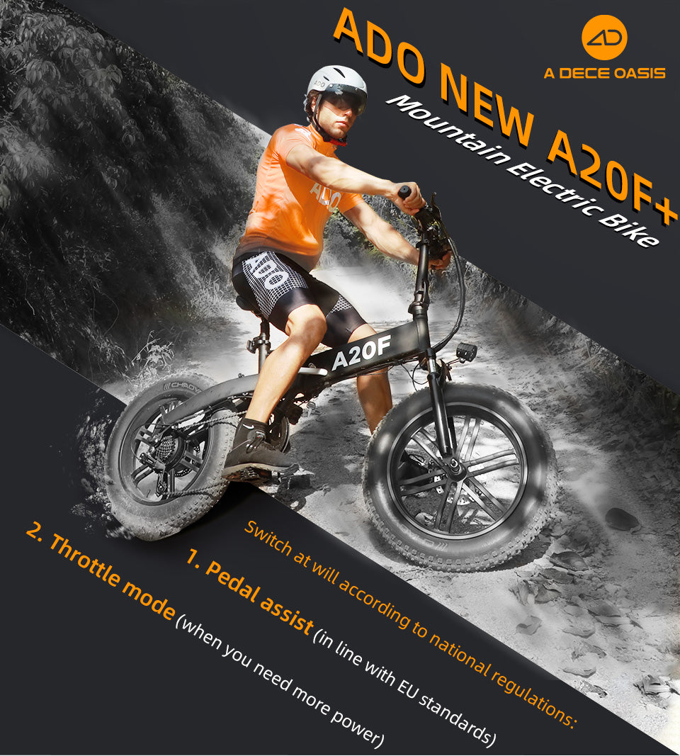 ADO A20F+ Fat Tyre Folding Electric Bike