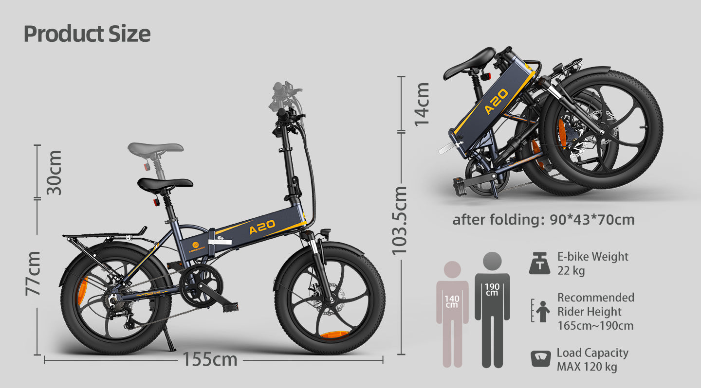 ADO A20 XE 350W Folding E-Bike