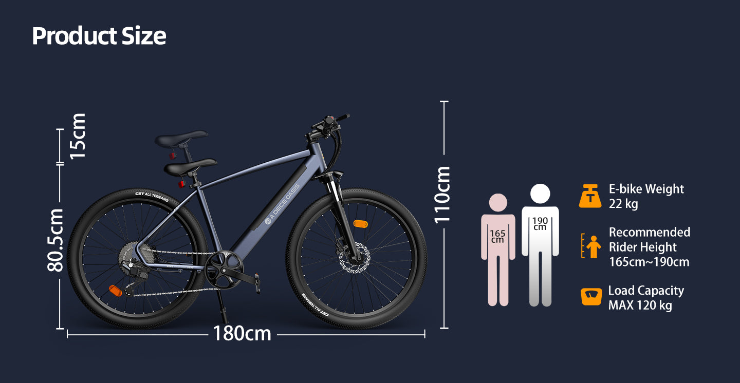 ADO D30 E-Bike - 27.5 Inch Lightweight Electric Bike