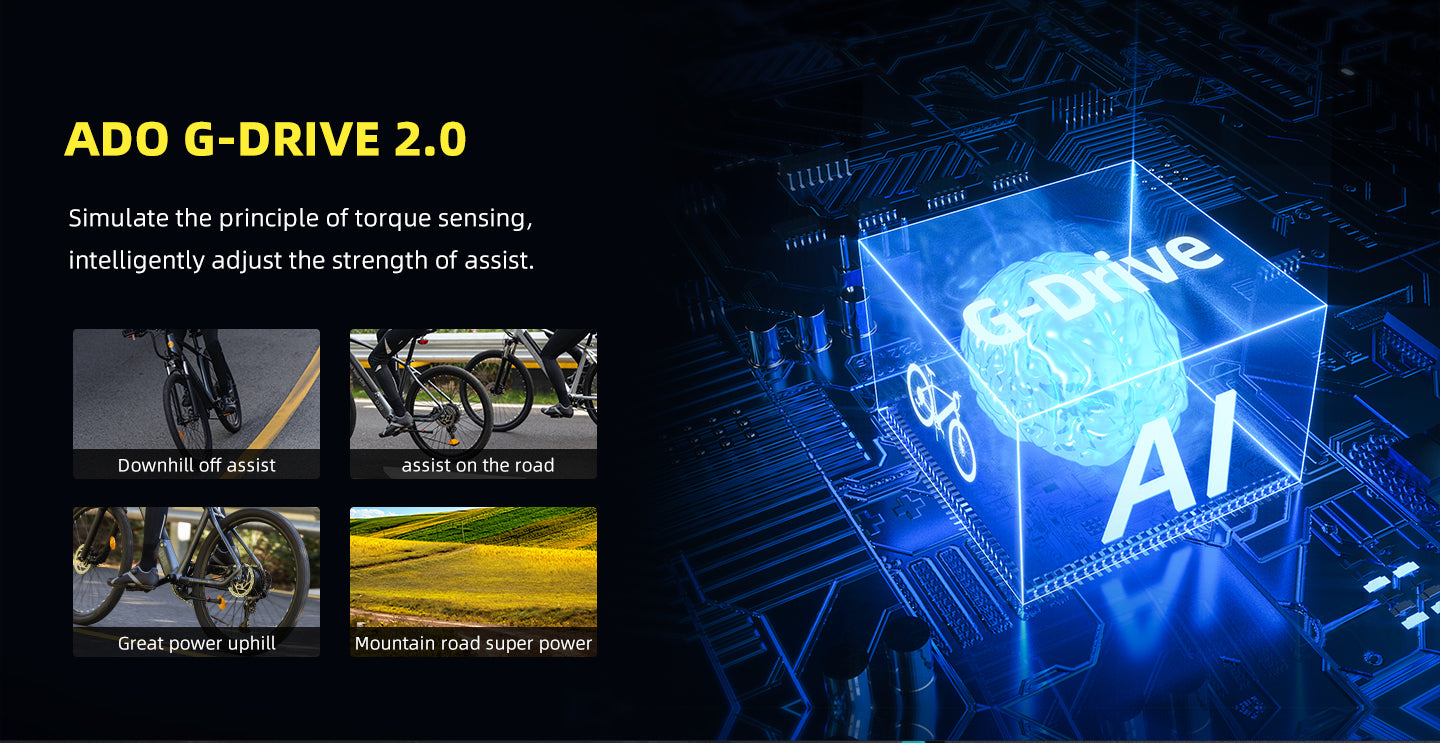 ADO D30 E-Bike - 27.5 Inch Lightweight Electric Bike