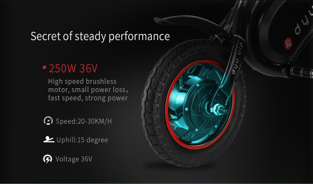 DYU Seated electric scooter Rear