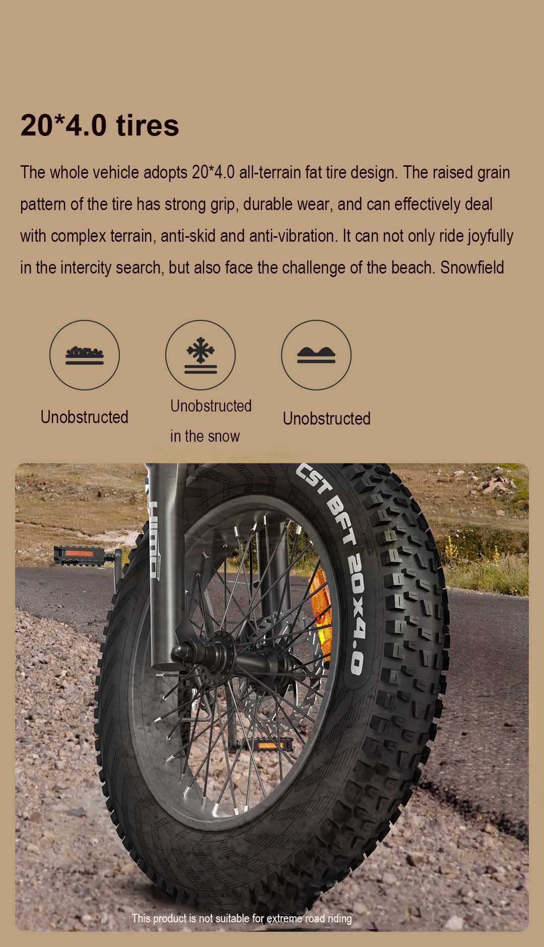 HIMO ZB20 Fat Tyre Folding Electric Bike