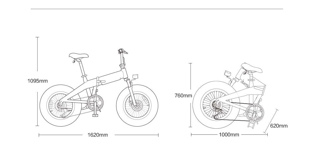 HIMO ZB20 Fat Tyre Folding Electric Bike