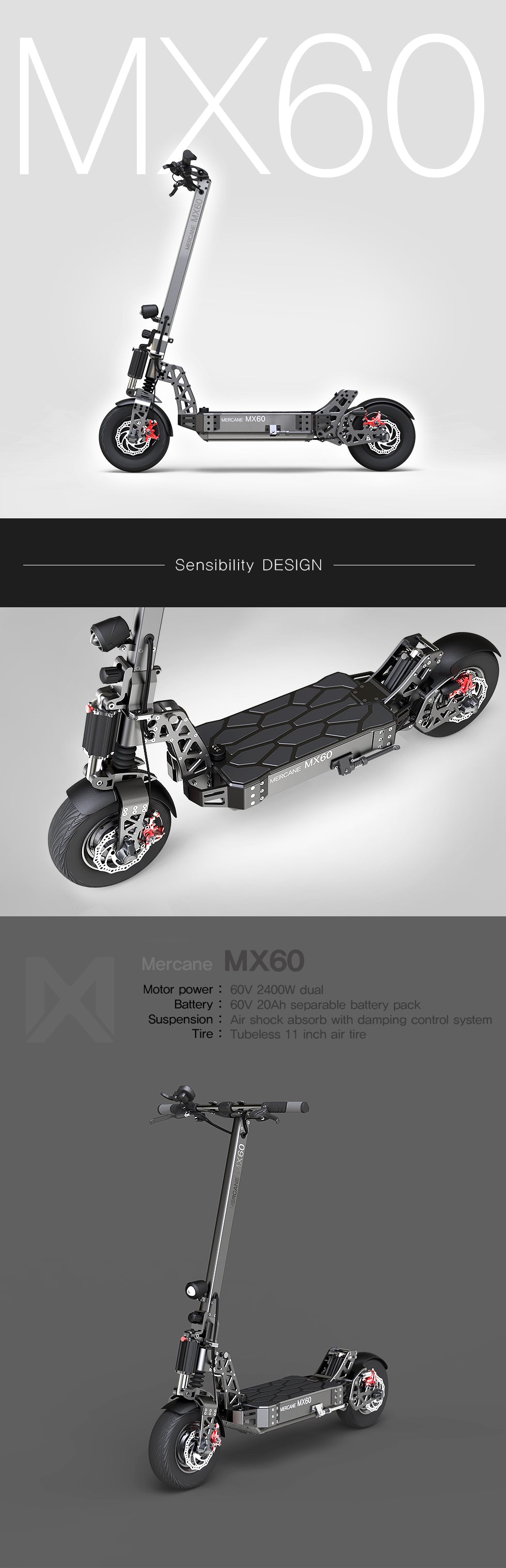 Mercane MX60 Electric Scooter