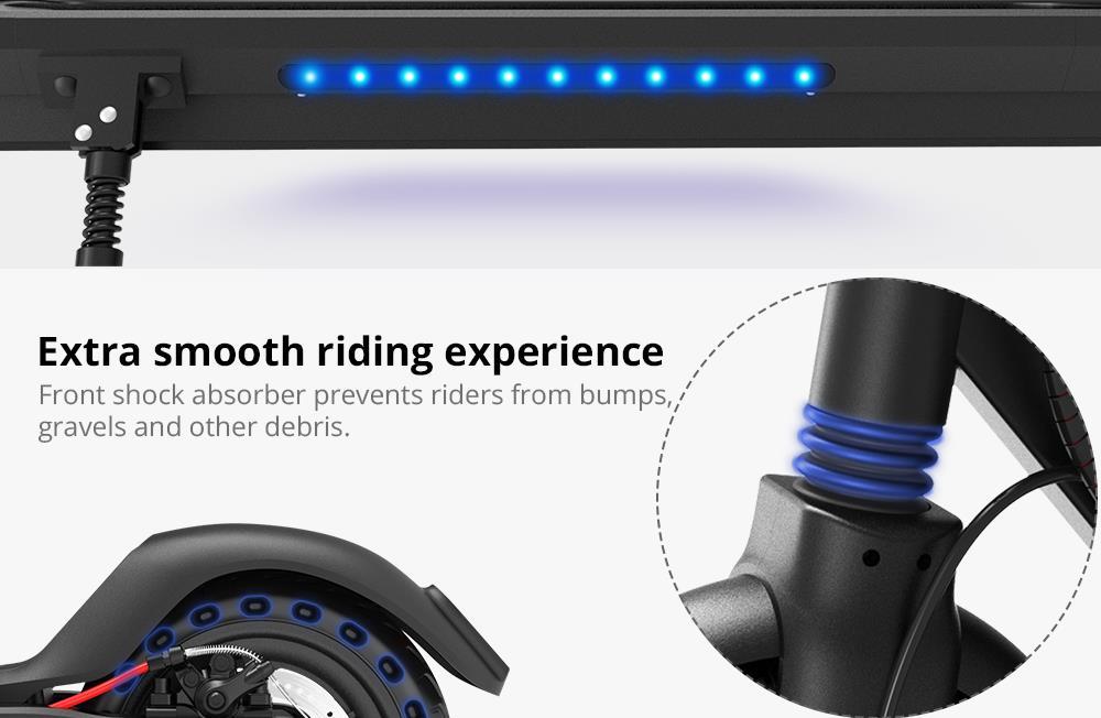 KUGOO ES2 Folding Electric Scooter - Black