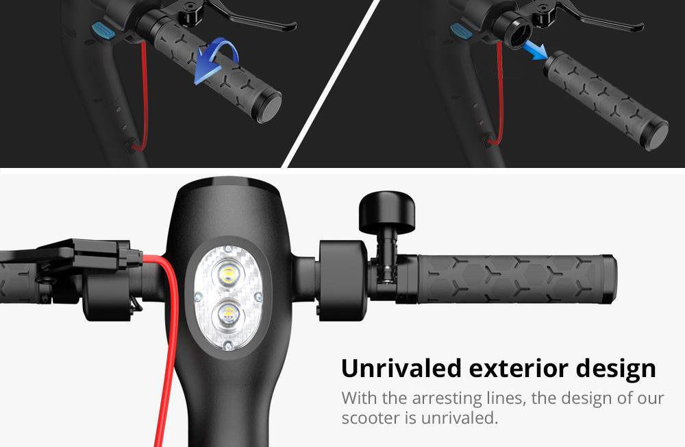 KUGOO ES2 Folding Electric Scooter - Black