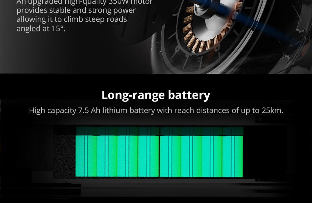 KUGOO ES2 Folding Electric Scooter - Black