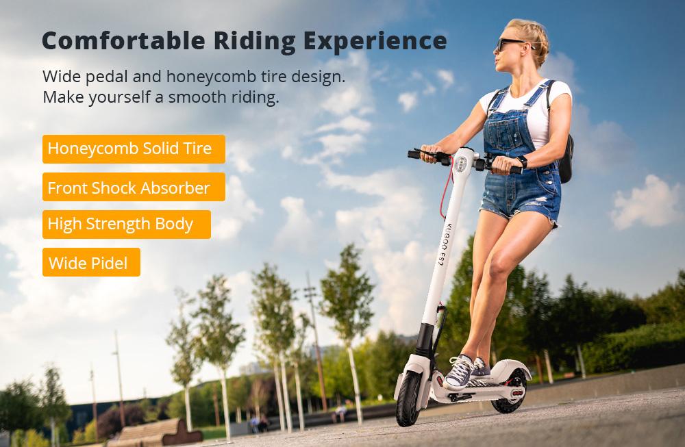 KUGOO ES2 Folding Electric Scooter - Black